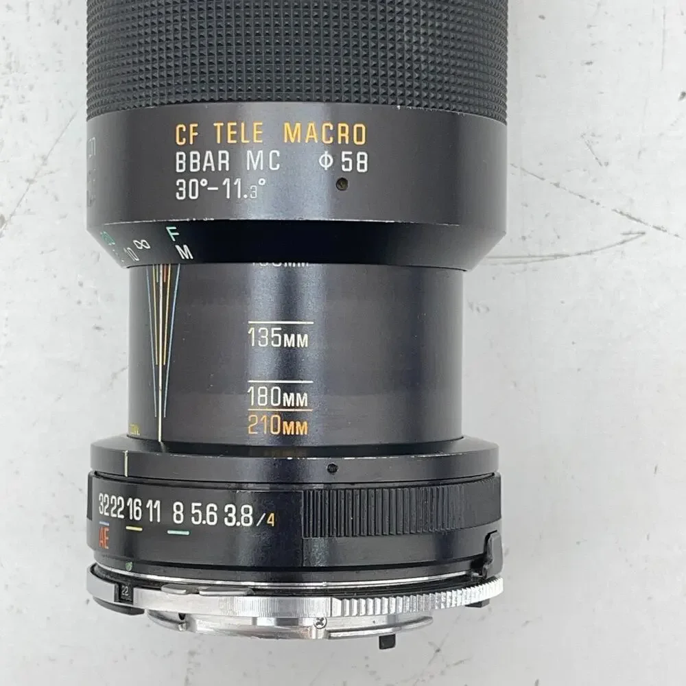Tamron CF TELE MACRO BBAR MC 30° - 11.3° Zoom lens 1:3.8 1:4/210 80-210mm